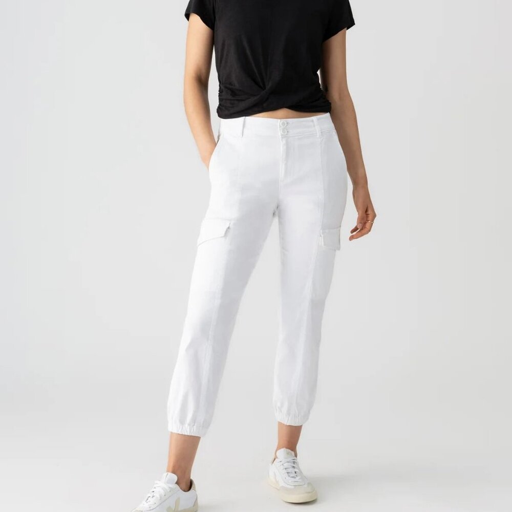 Sanctuary Rebel Cargo Pants White NEW w Tags Women's Size 32 / 12 - Picture 5 of 5